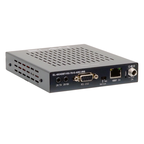 ELAN HDBaseT Receiver 100m (4K ARC, | input, RS-232 IR, Solutions Group 70m), to Product Optical